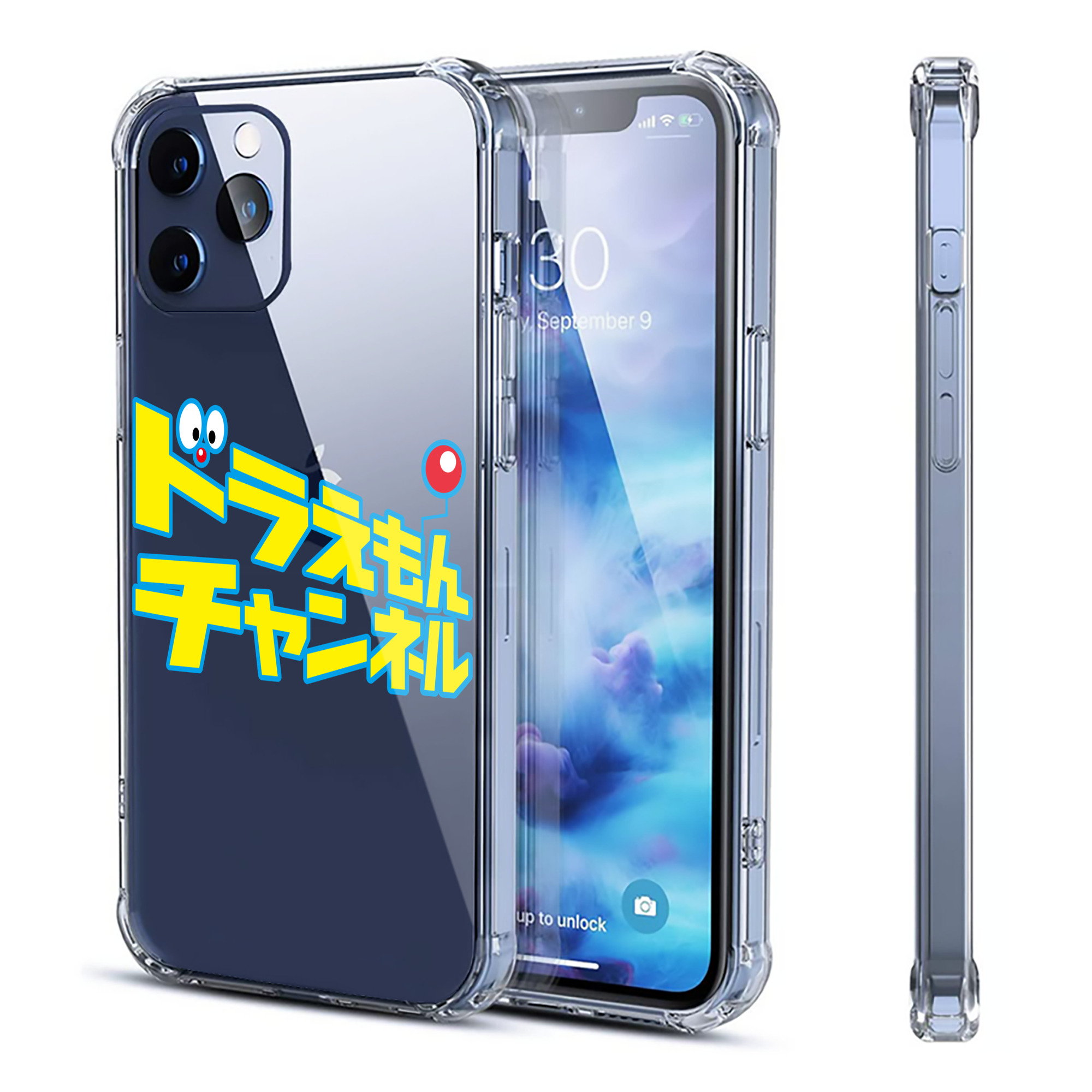 （画像用） ドラえもん Doraemon 【iPhone 12シリーズ対応】透明スマホケース（クリアソフトケース）